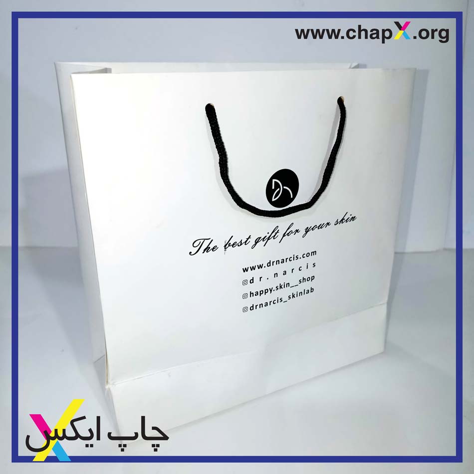 ساک دستی گلاسه ارتفاع 23 عرض 23 عطف 9