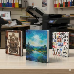 پرینت سیاه و سفید، رنگی با صحافی